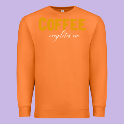 Coffee Completes Me Premium Sweatshirt Designed By Bettercallsaul