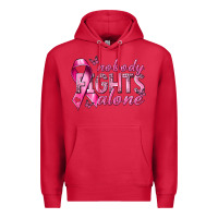 Cardinal nobody fights alone cancer Premium Hoodie - NancyCooperArtShop