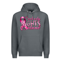 Rock nobody fights alone cancer Premium Hoodie - NancyCooperArtShop