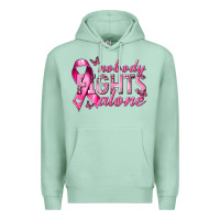 Seafoam nobody fights alone cancer Premium Hoodie - NancyCooperArtShop
