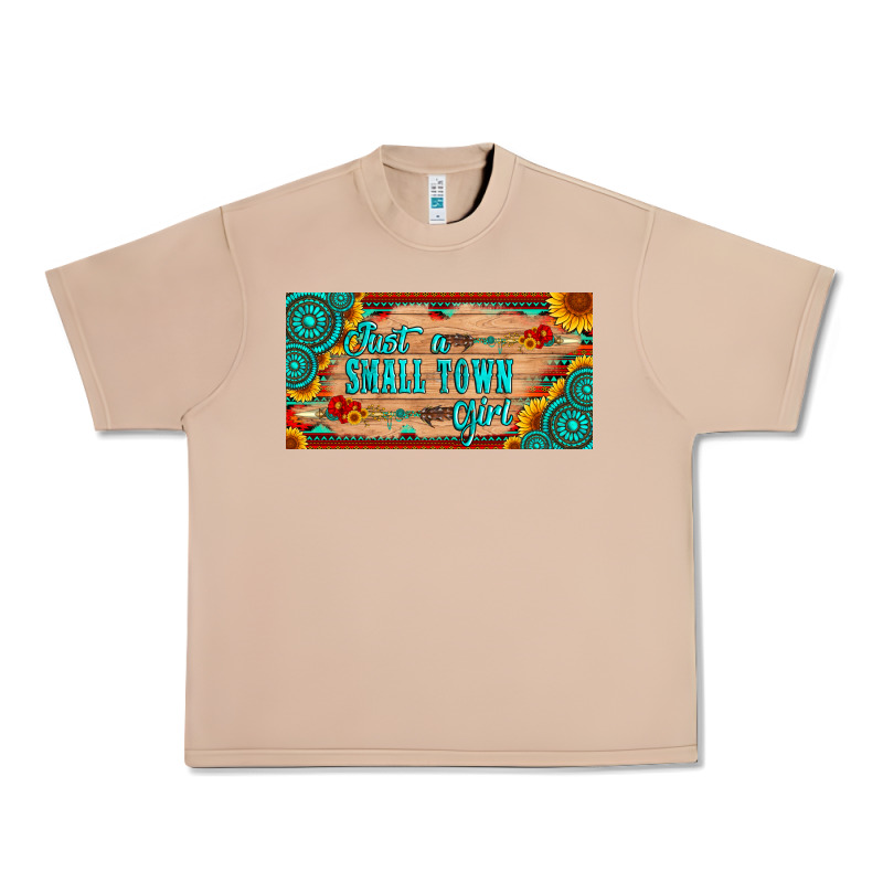 Just A Small Town Girl Wlth Gemstone Arrow And Sunflowers Licanse Plat Urban Heavy Tee by Artiststas | Teevron