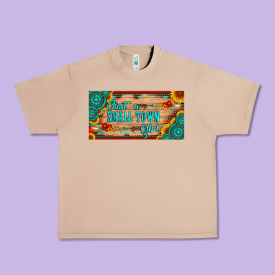 Just A Small Town Girl Wlth Gemstone Arrow And Sunflowers Licanse Plat Urban Heavy Tee Designed By Artiststas