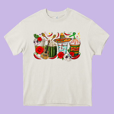 Hispanic Heritage Month Coffee Cups Heavy Core Tee Designed By Texasbilliewilder