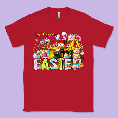 Im Digging Easter Classic Tee Designed By Cowhidedigitalart
