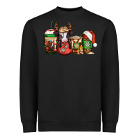 Black christmas baby calf coffee cups Heavyweight Sweatshirt - Jasminsmagicworld