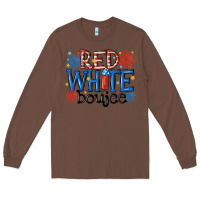 Chestnut red white boujee Long Sleeve Tee - MaliasSmallBusiness