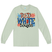Red White Boujee Long Sleeve Tee | Teevron