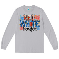Moon Dust red white boujee Long Sleeve Tee - MaliasSmallBusiness