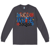 Smoke red white boujee Long Sleeve Tee - MaliasSmallBusiness