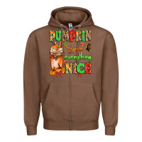 Chestnut Pumpkin Spice And Everything Nice Zipper Hoodie - MaliasSmallBusiness