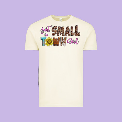 Just A Small Town Girl Vintage Tee Designed By Adodesignshop