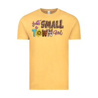 Vintage Mustard just a small town girl Vintage Tee - AdoDesignShop
