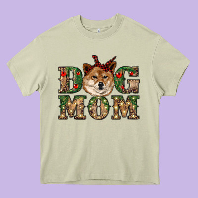 Dog Mom Shiba Inu Heavy Core Tee Designed By Ranaportraitstore
