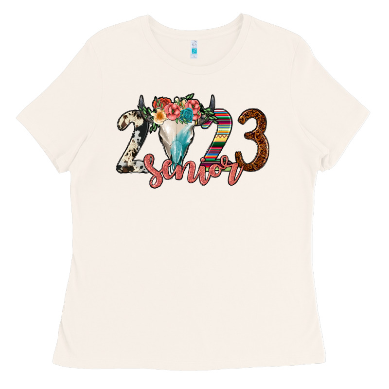 2023 Senior Bull Skull Ladies Tee by JahusDesignShop | Teevron