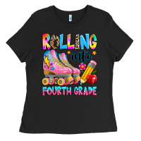 Black rolling into fourth grade Ladies Tee - texasbilliewilder