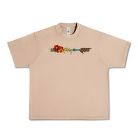 Burro flowers and arrow with gemstone Urban Heavy Tee - Artiststas