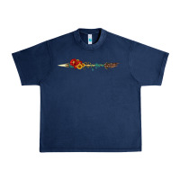 Navy flowers and arrow with gemstone Urban Heavy Tee - Artiststas