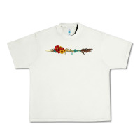 Pistachio flowers and arrow with gemstone Urban Heavy Tee - Artiststas