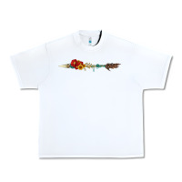 White flowers and arrow with gemstone Urban Heavy Tee - Artiststas