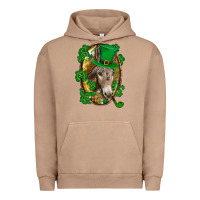 Pigment Burro St. Patrick's day Donkey Urban Hoodie - CowGirlArtShop