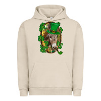 Pigment French Oak St. Patrick's day Donkey Urban Hoodie - CowGirlArtShop