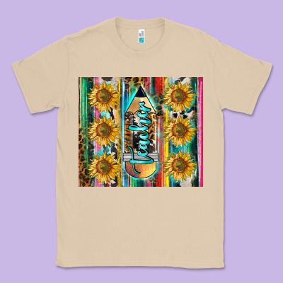 Western Teacher Classic Tee Designed By Lillyallendesigns