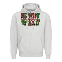 Howdy Christmas Y'all Zipper Hoodie | Teevron