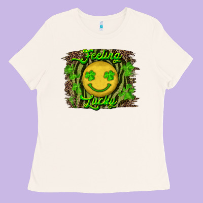 Feeling Lucky Ladies Tee Designed By Ranaportraitstore