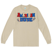 Mushroom american dude Long Sleeve Tee - MaliasSmallBusiness