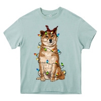 Arona christmas lights shiba inu Heavy Core Tee - RanaPortraitStore
