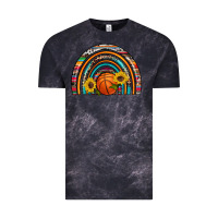 Cloud Black basketball rainbow Vintage Tee - Artiststas