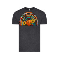 Vintage Black basketball rainbow Vintage Tee - Artiststas
