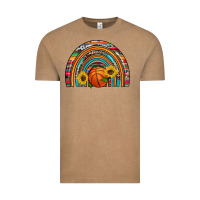 Vintage Coffee basketball rainbow Vintage Tee - Artiststas