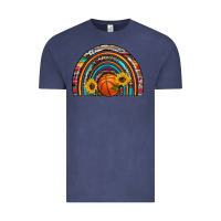 Vintage Denim basketball rainbow Vintage Tee - Artiststas