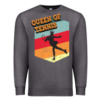 Charcoal Heather Queen Of Tennis Premium Sweatshirt - Bettercallsaul