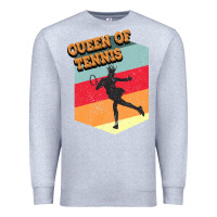 Heather Grey Queen Of Tennis Premium Sweatshirt - Bettercallsaul
