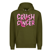 Army Green crush cancer Premium Hoodie - NancyCooperArtShop