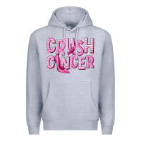 Heather Grey crush cancer Premium Hoodie - NancyCooperArtShop
