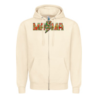 Sandshell Mama Christmas lightning bolt Zipper Hoodie - NancyCooperArtShop