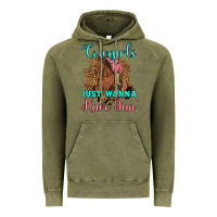 Vintage Olive cowgirls just wanna have fun Vintage Hoodie - Artiststas