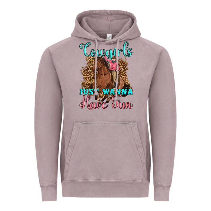 Cowgirls Just Wanna Have Fun Vintage Hoodie by Artiststas | Teevron