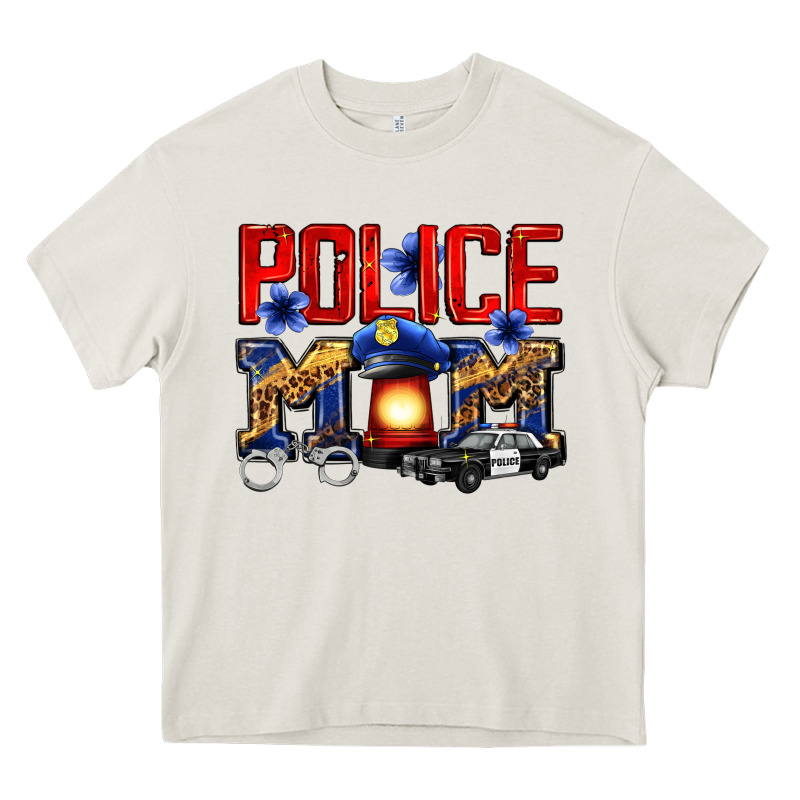 Police Mom Heavy Core Tee by Zillion Design Studio | Teevron