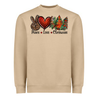 Mushroom Peace love western christmas trees Heavyweight Sweatshirt - Jasminsmagicworld