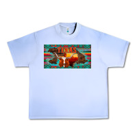 Grape Ice texas and map with longhorn serape gemstone licanse plate Urban Heavy Tee - Artiststas