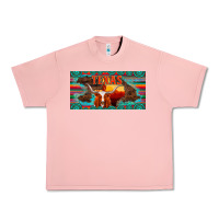 Salmon texas and map with longhorn serape gemstone licanse plate Urban Heavy Tee - Artiststas