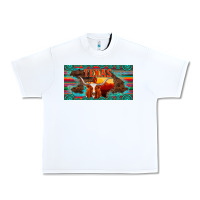 White texas and map with longhorn serape gemstone licanse plate Urban Heavy Tee - Artiststas