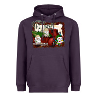 Plum happy holidays gnomes Christmas Truck Heavyweight Hoodie - Bettercallsaul