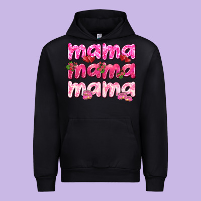 Mama Mama Mama Mother's Day Urban Hoodie Designed By Howdyjamesfarm