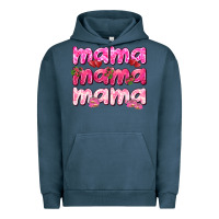 Pigment Midnight Navy Mama mama mama mother's day Urban Hoodie - HowdyJamesFarm