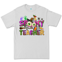 Dove Grey spooky teacher Premium Tee - AdoDesignShop